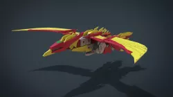 Fire Phoenix Low-poly  3D model