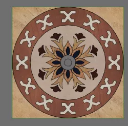 Floral design stone floor 3