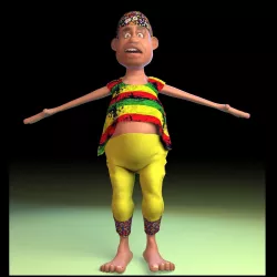 Funny Cartoon character  3D model