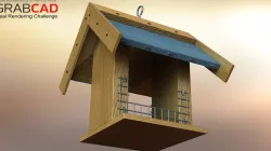 GrabCad Real Rendering Challenge Bird Feeder