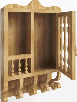 Hanging Keys Storage Wood 3D model