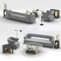 Holly Hunt furniture set 3D model