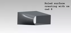 How to create Ruled Surface in NX CAD