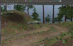 Landscape and Path Scene 3D model