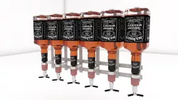 Liquor Dispenser 6 bottles 3D model