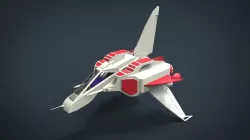 Lizard King SpaceShip Low-poly  3D model