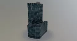 London Broadgatge Tower Low-poly  3D model
