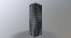 London Millbank Tower Low-poly  3D model