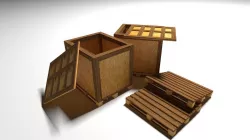  Low Poly  -Forklift Palette  Low-poly  3D model
