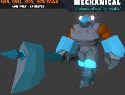 Low Poly R Soldier Animated - Game Ready  Low-poly  3D model