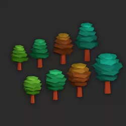 Low Poly Trees Low-poly  3D model