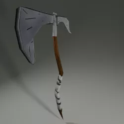 Low Poly War Axe Low-poly  3D model