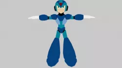Megaman - X Low-poly  3D model