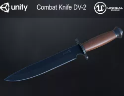 Military Knife DV-2 Low-poly  3D model