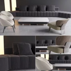 Minotti selection 1 3D model