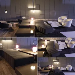 Minotti Set 2 3D model