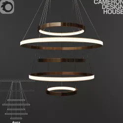Modern ring light Cameron design house - AURA 3D model