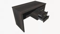 Modern Wood PC Desk Low Poly PBR Game Ready Asset Low-poly  3D model