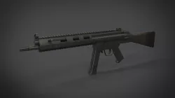 Mp5 Ris Low-poly  3D model