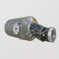 Node Two Harmony module on International Space Station 3D model