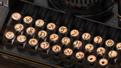 old fashion typewriter  3D model