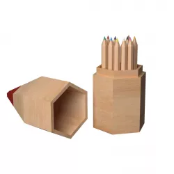 Pencil Box and Colored Pencils Low-poly  3D model