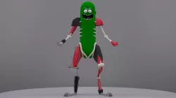 Pickle Rick Low-poly  3D model