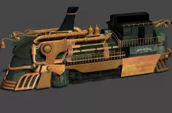Punk Train 3D model