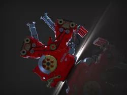 Render DUCATI 916 ENGINE 