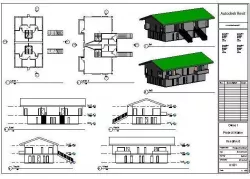residential Revit Model 2016 3D model
