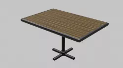 Restaurant Regular Table Low-poly  3D model