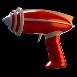 Retro-futuristic Sci-Fi space ray gun - raygun - toy gun 3D model