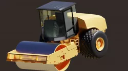 road construction vehicle vibratory contractor 3D model