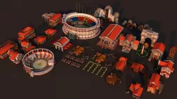 Rome city Low-poly  3D model
