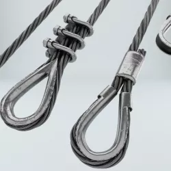 Set of Thimbles and Steel Wire Ropes 3D model