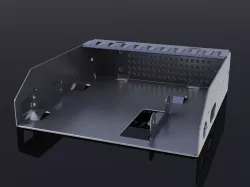 Sheet metal CD writer case