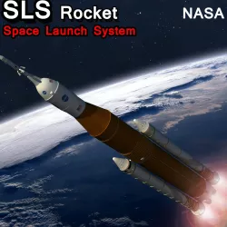 SLS Rocket Space Launch System  3D 3D model