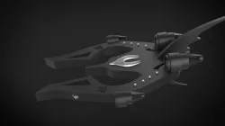 Spaceship Fighter Low-poly  3D model