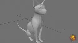 sphinx Low-poly  3D model