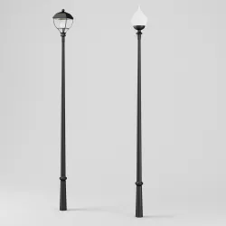 Street lamps Oriental Spanish - Outdoor lighting 3D model