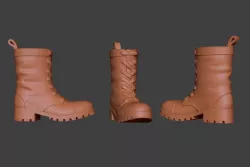Stylized Boot 2 3D model