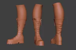Stylized Boot 3D model
