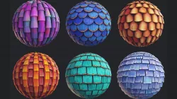 Stylized Roof Materials Texture