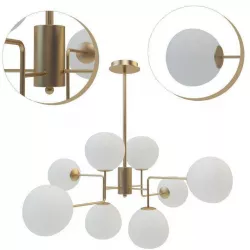Suspended chandelier Maytoni Erich MOD221-PL-08-G 3D model