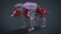 SWORD WOLF Low-poly  3D model