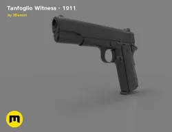 Tanfoglio Witness - 1911 Pistol Low-poly  3D model