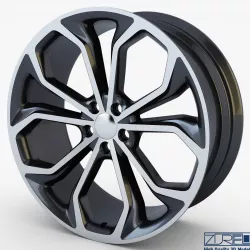 Taurus SHO 20 Machined wheel black 3D model