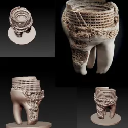 teeth art 3D model