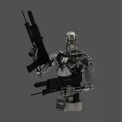 Terminator T-800 Endoskeleton Bust 3D model