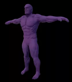 Thanos Desnudo 3D model